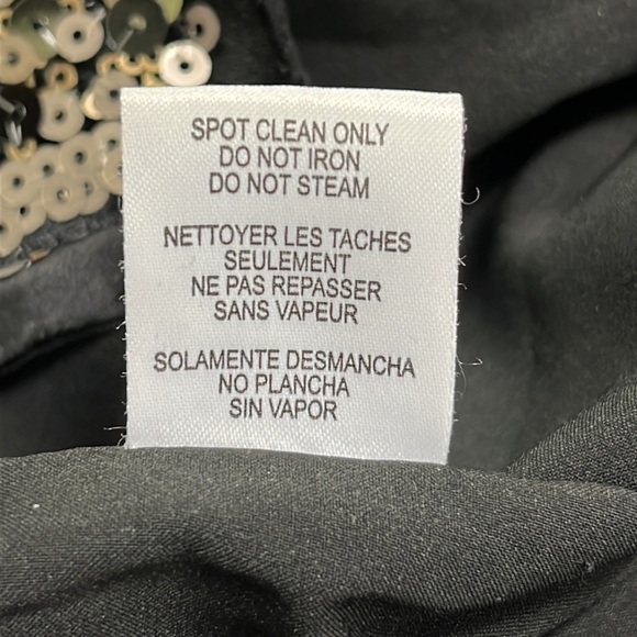 WORTH Art Deco Gold/Silver/Black Sequin Artsy Evening Crop Cocktail Jacket SZ 2 - Picture 13 of 16